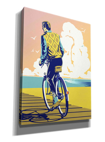 Image of 'Beach Bike' by David Chestnutt, Giclee Canvas Wall Art