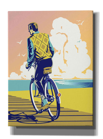 Image of 'Beach Bike' by David Chestnutt, Giclee Canvas Wall Art