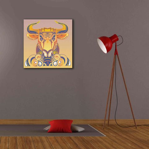 Image of 'Bull' by David Chestnutt, Giclee Canvas Wall Art,26 x 26
