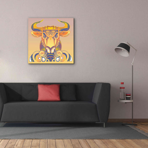 Image of 'Bull' by David Chestnutt, Giclee Canvas Wall Art,37 x 37