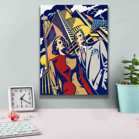 Image of 'Business Couple' by David Chestnutt, Giclee Canvas Wall Art,12 x 16
