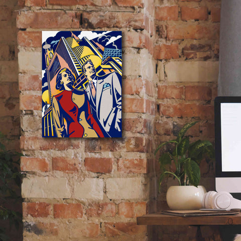 Image of 'Business Couple' by David Chestnutt, Giclee Canvas Wall Art,12 x 16