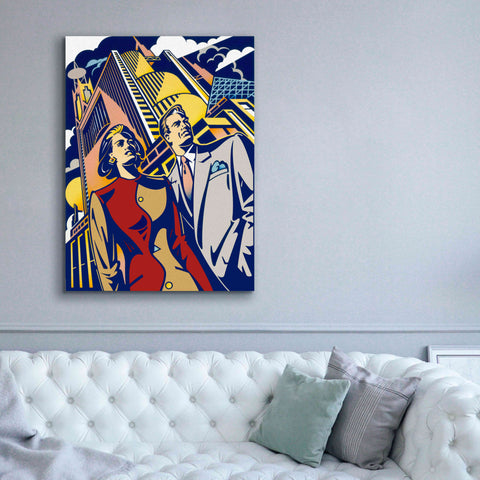 Image of 'Business Couple' by David Chestnutt, Giclee Canvas Wall Art,40 x 54