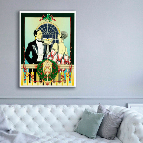 Image of 'Christmas Toast' by David Chestnutt, Giclee Canvas Wall Art,40 x 54