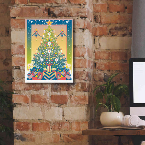 Image of 'Christmas Tree' by David Chestnutt, Giclee Canvas Wall Art,12 x 16