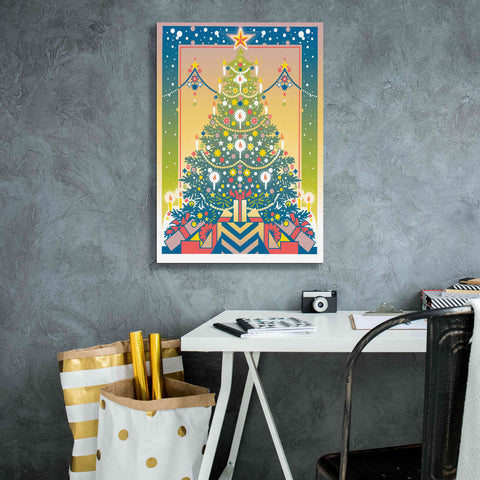 Image of 'Christmas Tree' by David Chestnutt, Giclee Canvas Wall Art,18 x 26
