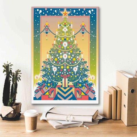 Image of 'Christmas Tree' by David Chestnutt, Giclee Canvas Wall Art,18 x 26
