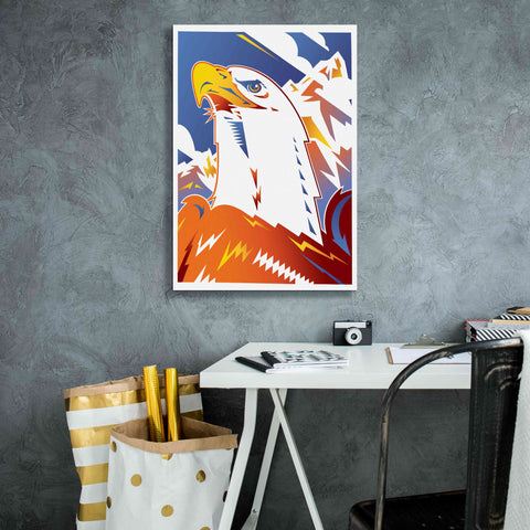 Image of 'Eagle' by David Chestnutt, Giclee Canvas Wall Art,18 x 26