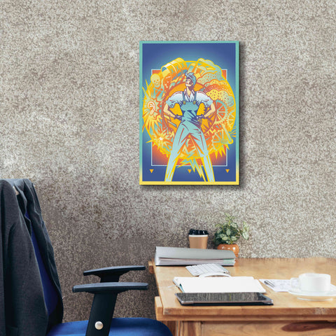 Image of 'Environmental Rosie' by David Chestnutt, Giclee Canvas Wall Art,18 x 26