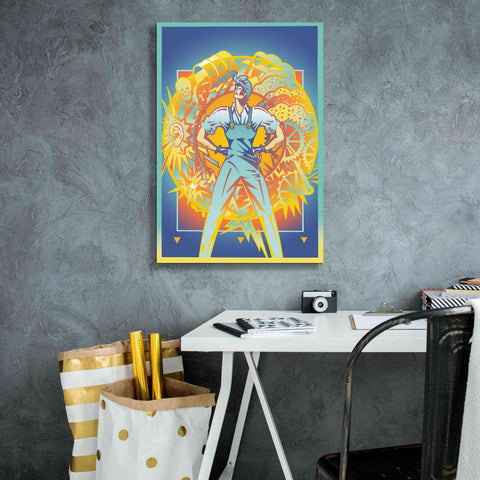 Image of 'Environmental Rosie' by David Chestnutt, Giclee Canvas Wall Art,18 x 26