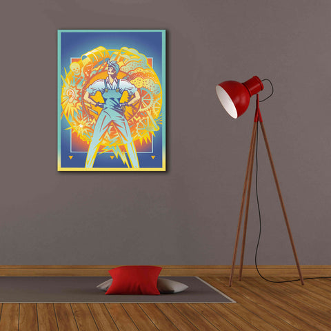 Image of 'Environmental Rosie' by David Chestnutt, Giclee Canvas Wall Art,26 x 34