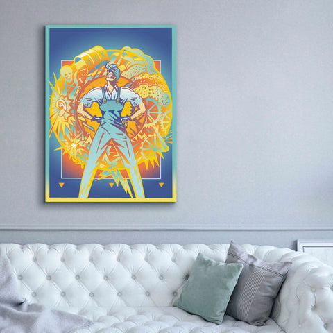 Image of 'Environmental Rosie' by David Chestnutt, Giclee Canvas Wall Art,40 x 54