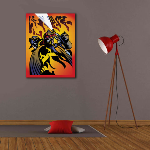 Image of 'Firemen' by David Chestnutt, Giclee Canvas Wall Art,26 x 34