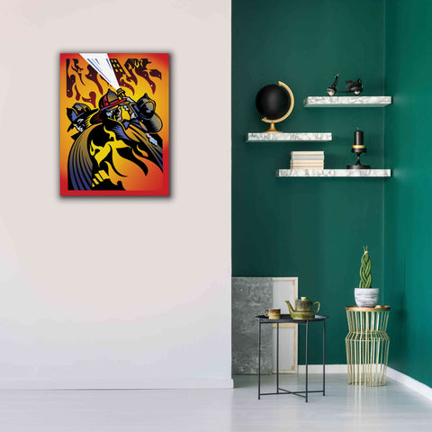 Image of 'Firemen' by David Chestnutt, Giclee Canvas Wall Art,26 x 34
