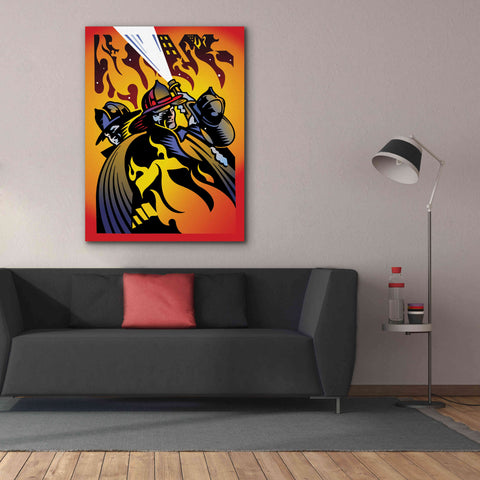Image of 'Firemen' by David Chestnutt, Giclee Canvas Wall Art,40 x 54