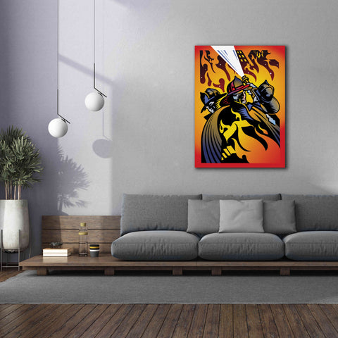 Image of 'Firemen' by David Chestnutt, Giclee Canvas Wall Art,40 x 54