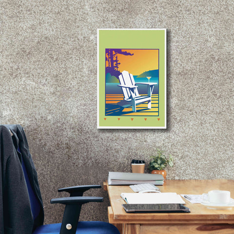 Image of 'Muskoka Chair' by David Chestnutt, Giclee Canvas Wall Art,18 x 26