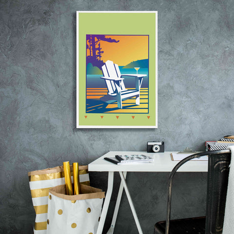 Image of 'Muskoka Chair' by David Chestnutt, Giclee Canvas Wall Art,18 x 26