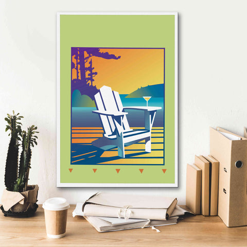 Image of 'Muskoka Chair' by David Chestnutt, Giclee Canvas Wall Art,18 x 26