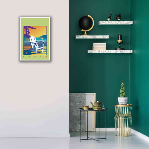 Image of 'Muskoka Chair' by David Chestnutt, Giclee Canvas Wall Art,18 x 26