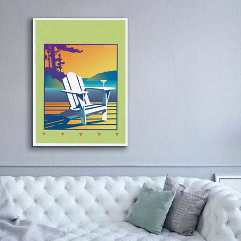 Image of 'Muskoka Chair' by David Chestnutt, Giclee Canvas Wall Art,40 x 54