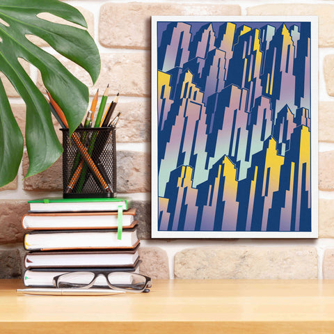 Image of 'New Cityscape Grad' by David Chestnutt, Giclee Canvas Wall Art,12 x 16