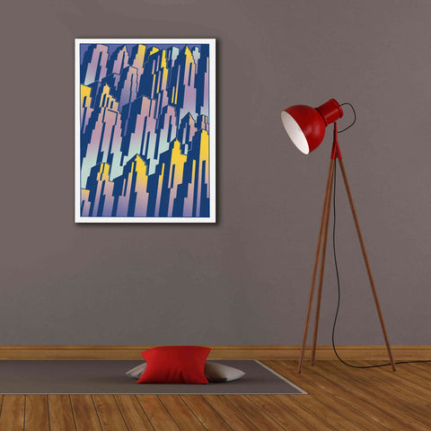 Image of 'New Cityscape Grad' by David Chestnutt, Giclee Canvas Wall Art,26 x 34