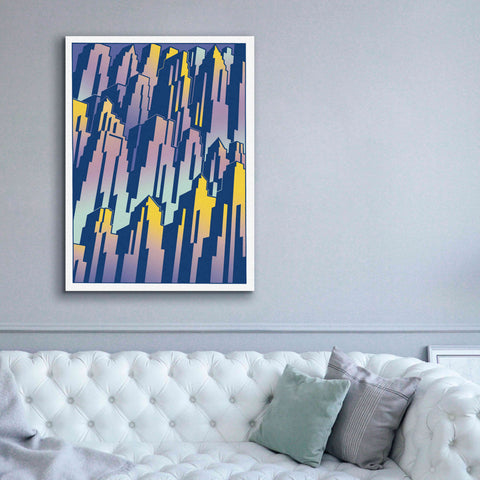 Image of 'New Cityscape Grad' by David Chestnutt, Giclee Canvas Wall Art,40 x 54