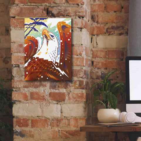 Image of 'New Eagle' by David Chestnutt, Giclee Canvas Wall Art,12 x 16