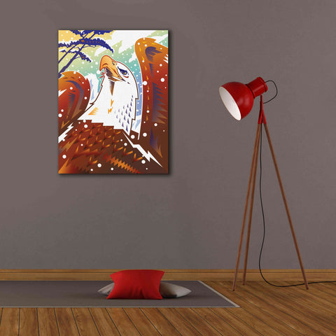 Image of 'New Eagle' by David Chestnutt, Giclee Canvas Wall Art,26 x 34