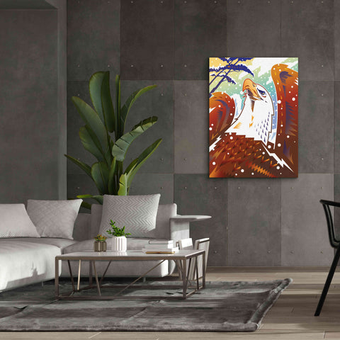 Image of 'New Eagle' by David Chestnutt, Giclee Canvas Wall Art,40 x 54
