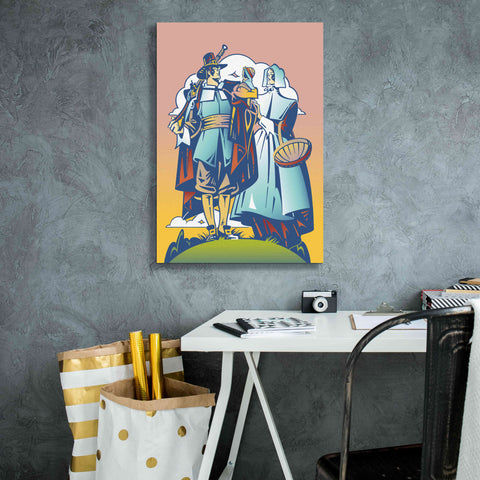 Image of 'New Pilgrim' by David Chestnutt, Giclee Canvas Wall Art,18 x 26