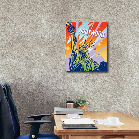 Image of 'New York LA' by David Chestnutt, Giclee Canvas Wall Art,20 x 24