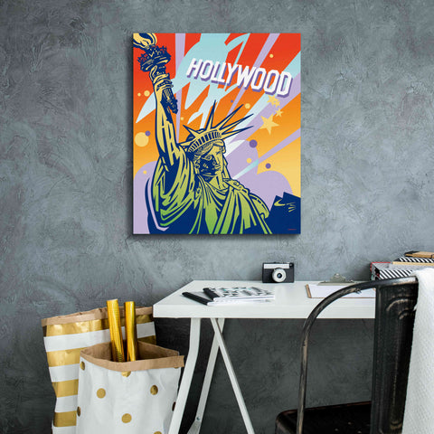 Image of 'New York LA' by David Chestnutt, Giclee Canvas Wall Art,20 x 24