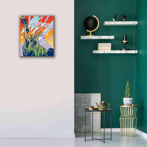 Image of 'New York LA' by David Chestnutt, Giclee Canvas Wall Art,20 x 24