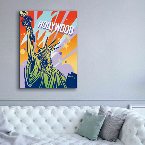Image of 'New York LA' by David Chestnutt, Giclee Canvas Wall Art,40 x 54