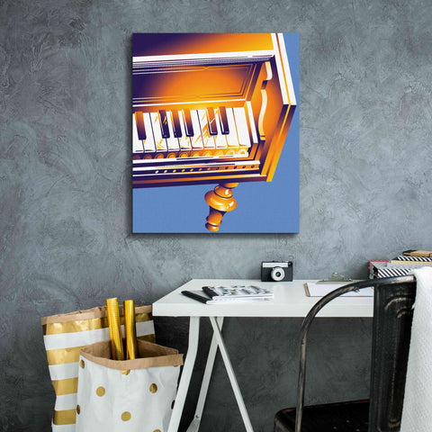 Image of 'Old Piano' by David Chestnutt, Giclee Canvas Wall Art,20 x 24