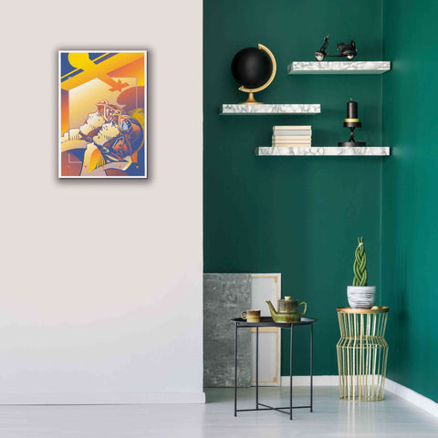 Image of 'Pilots Orange' by David Chestnutt, Giclee Canvas Wall Art,18 x 26