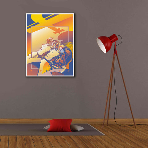 Image of 'Pilots Orange' by David Chestnutt, Giclee Canvas Wall Art,26 x 34