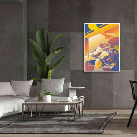 Image of 'Pilots Orange' by David Chestnutt, Giclee Canvas Wall Art,40 x 54