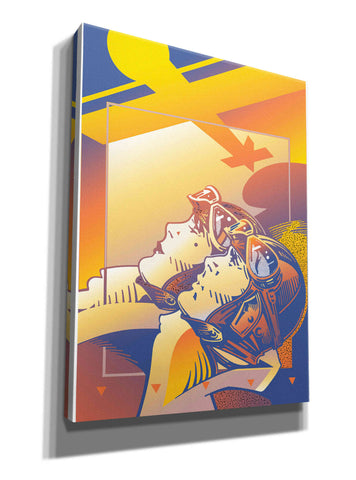 Image of 'Pilots Orange' by David Chestnutt, Giclee Canvas Wall Art