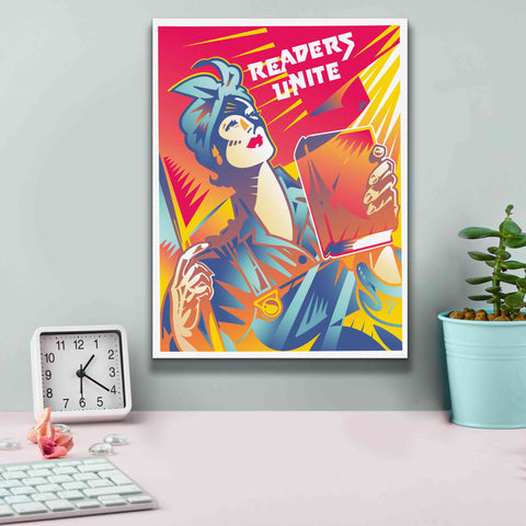 Image of 'Readers Unite' by David Chestnutt, Giclee Canvas Wall Art,12 x 16