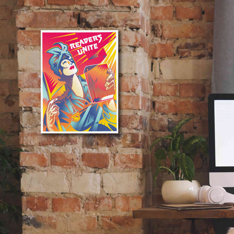 Image of 'Readers Unite' by David Chestnutt, Giclee Canvas Wall Art,12 x 16