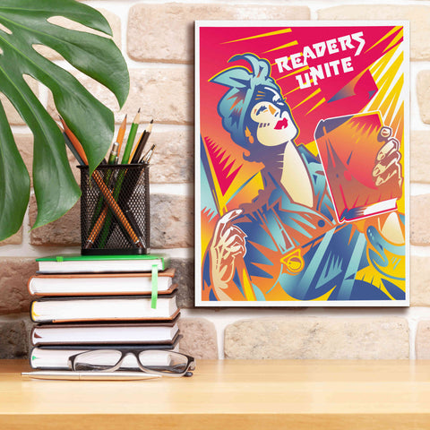 Image of 'Readers Unite' by David Chestnutt, Giclee Canvas Wall Art,12 x 16