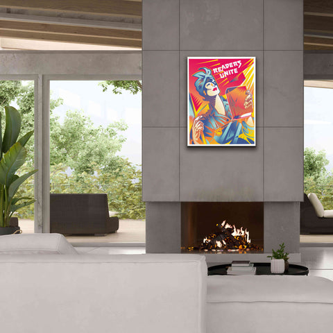 Image of 'Readers Unite' by David Chestnutt, Giclee Canvas Wall Art,26 x 34