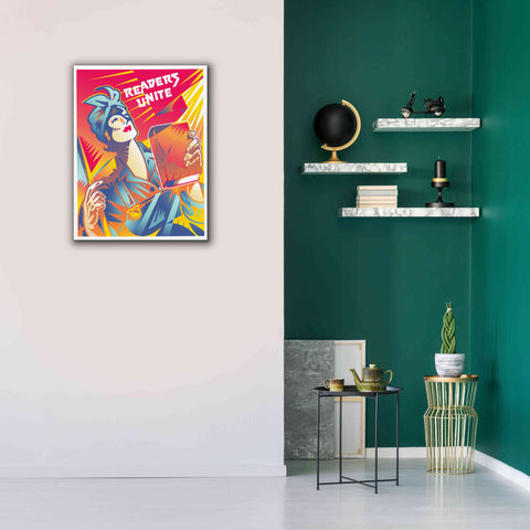 Image of 'Readers Unite' by David Chestnutt, Giclee Canvas Wall Art,26 x 34