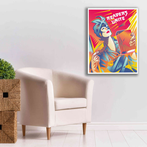 Image of 'Readers Unite' by David Chestnutt, Giclee Canvas Wall Art,26 x 34