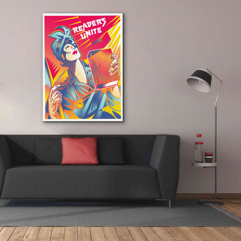 Image of 'Readers Unite' by David Chestnutt, Giclee Canvas Wall Art,40 x 54
