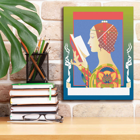 Image of 'Renaissance Read' by David Chestnutt, Giclee Canvas Wall Art,12 x 16