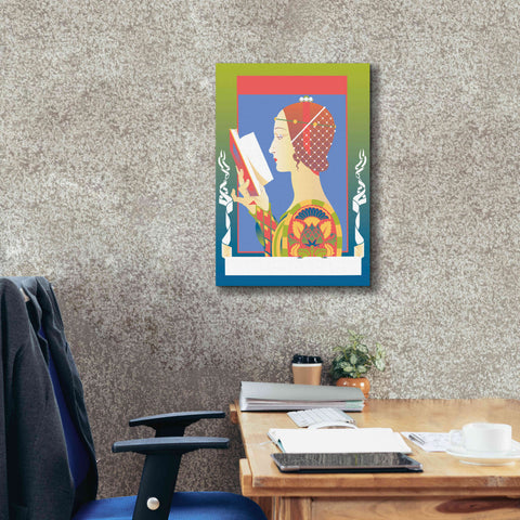 Image of 'Renaissance Read' by David Chestnutt, Giclee Canvas Wall Art,18 x 26
